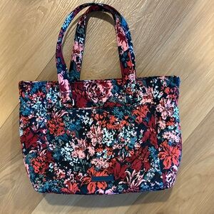 Vera Bradley Red and Blue Floral Tote